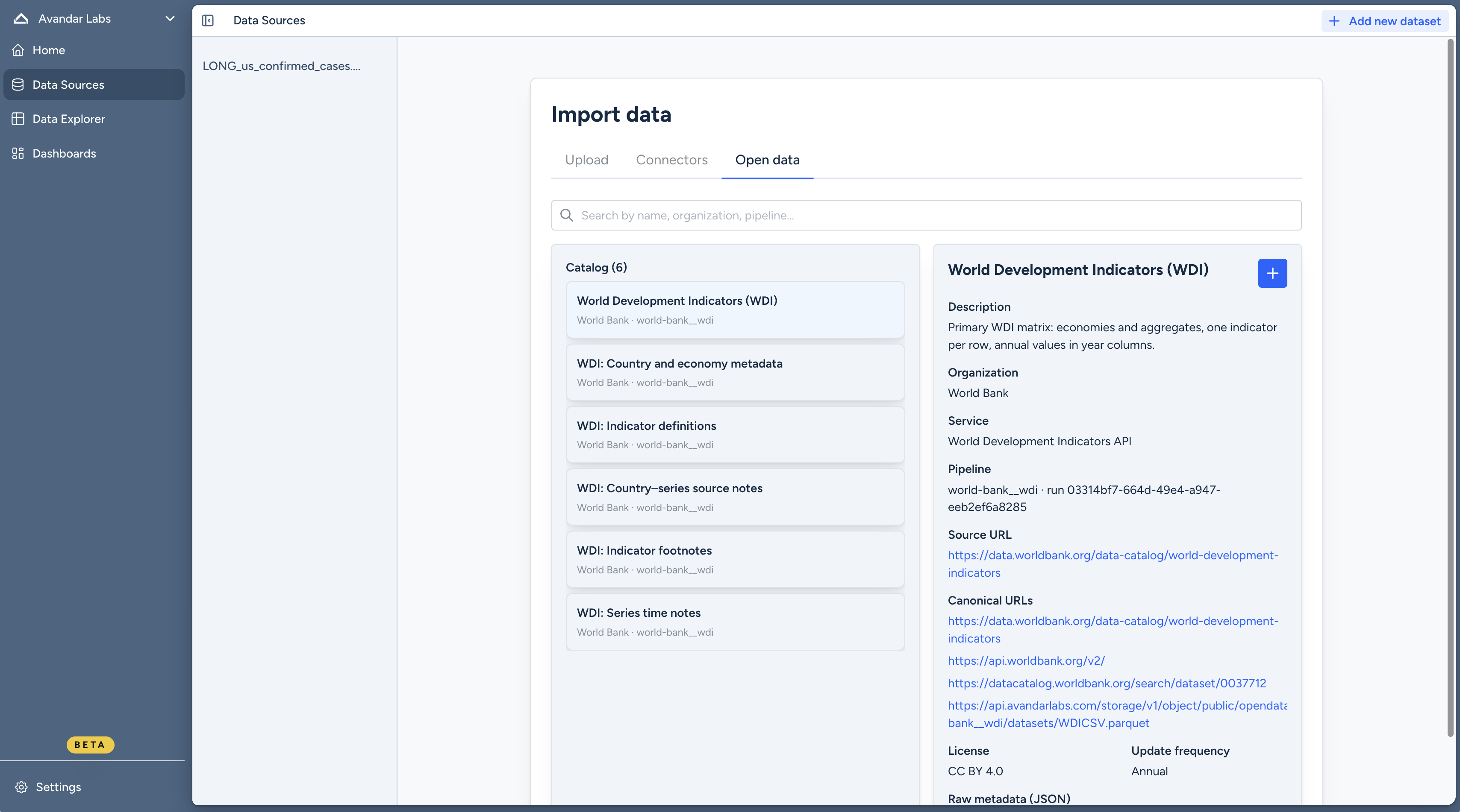 Connect your data (secondary preview)